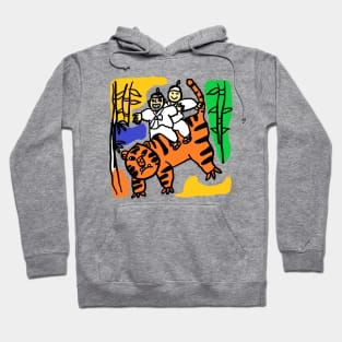 people dancing on tigers Hoodie